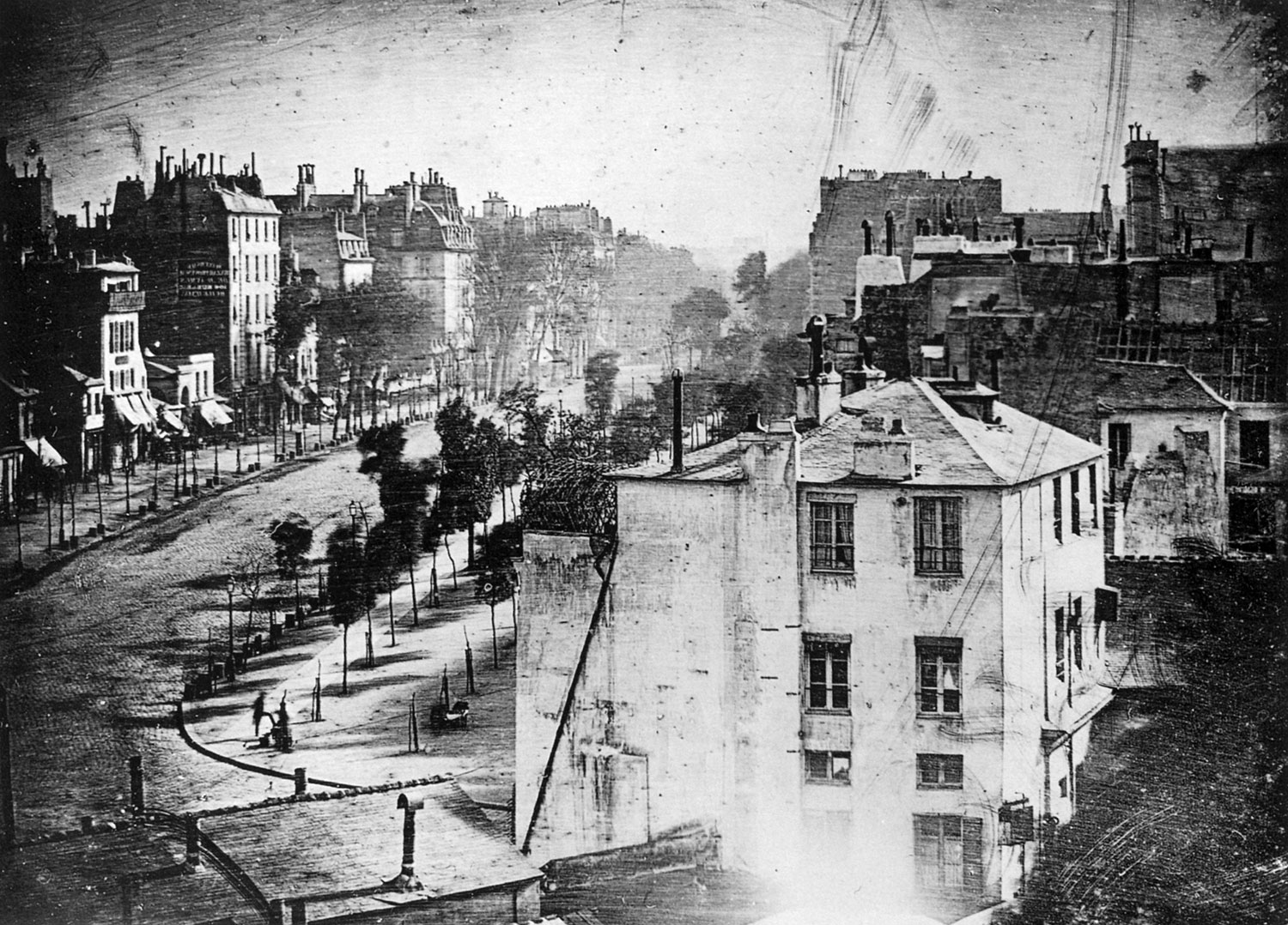 Boulevard du Temple, Paris 1838 - Louis Jacques Mandé Daguerre